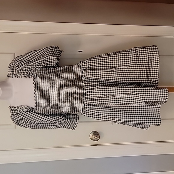 Everlily Dresses & Skirts - NWT Everlily Black/White Gingham Babydoll Dress - XL